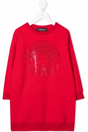 VERSACE Medusa logo sweatshirt dress