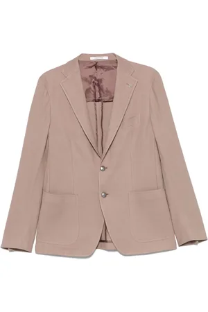 TAGLIATORE Honeycomb-knit blazer