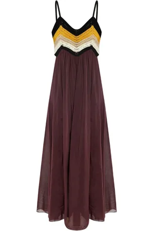 FORTE FORTE Crochet-detail maxi dress