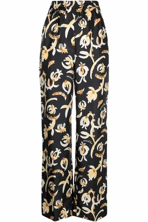 Nanushka Graphic floral-print elasticated-waist trousers