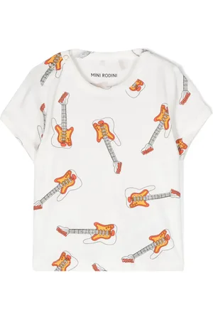 Mini Rodini Guitar-print T-shirt