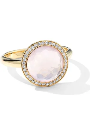 Ippolita 18kt yellow Lollipop® diamond and quartz mini ring