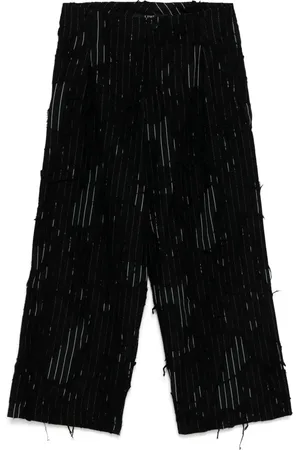 YOHJI YAMAMOTO Distressed straight trousers