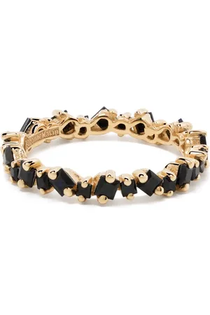 Suzanne Kalan 18kt yellow gold sapphire eternity ring