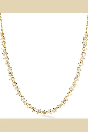 Lark & Berry 14kt Veto diamond and sapphire necklace