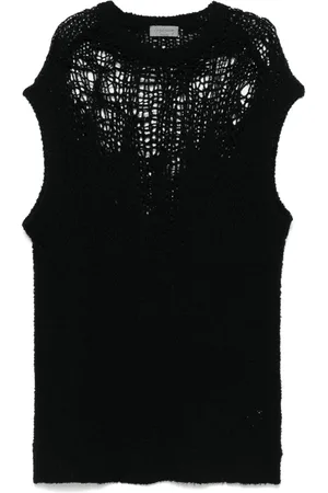 YOHJI YAMAMOTO Open-knit vest