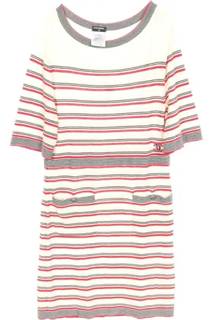 CHANEL 1986-1988 striped mini dress