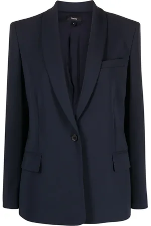 THEORY Single-breasted shawl-lapels blazer