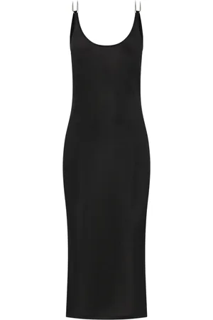 DION LEE Semi-sheer open-back midi dress