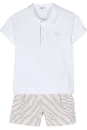 Il gufo Striped shorts set