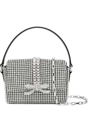 Self-Portrait Rhinestone-embellished mini bag