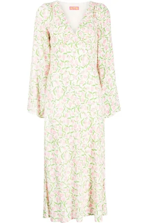 KITRI Libby tulip-print midi dress