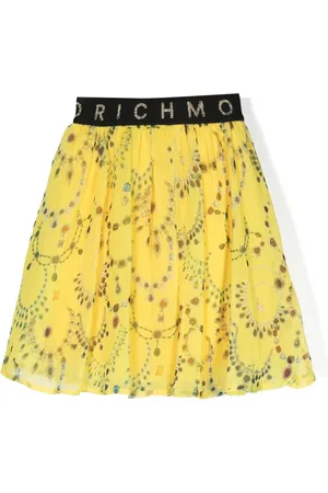 John Richmond Logo-waistband printed tutu