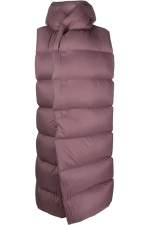 Rick Owens Quilted hooded gilet