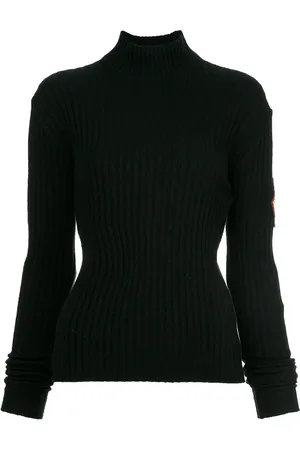 CHANEL 1996 patch-sleeve cashmere top