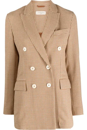 Circolo Houndstooth double-breasted blazer