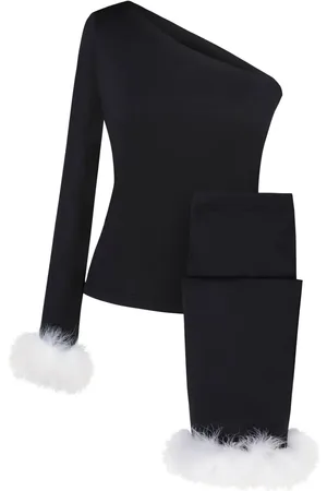 Sleeper Feather-trim pyjama set