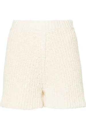 Alanui Lush Nature knitted shorts