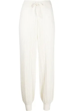 MADELEINE THOMPSON Lily cable-knit cashmere trousers