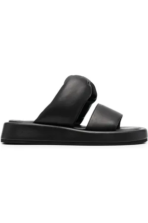 Nº21 Padded leather slides