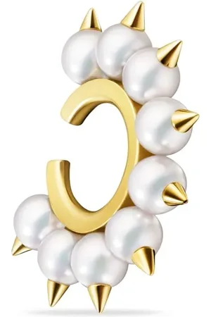 Tasaki 18kt yellow Collection Line Danger tribe earring