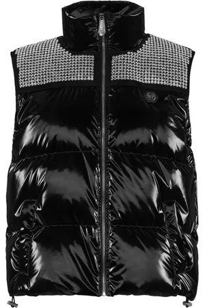 Philipp Plein Crystal-embellished padded gilet