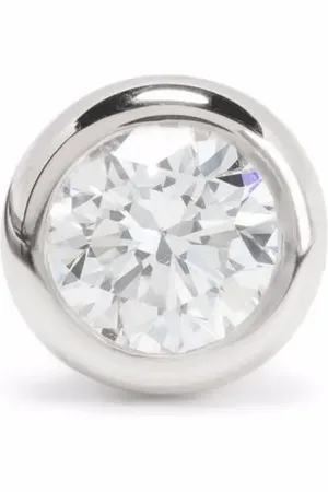COURBET 18kt recycled white gold Origine laboratory-grown diamond stud single earring
