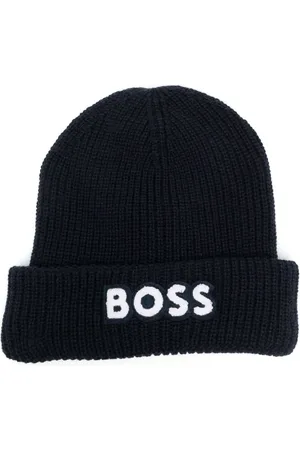 HUGO BOSS Embroidered-logo beanie hat