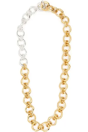 Jil Sander Two-tone chunky chain necklace