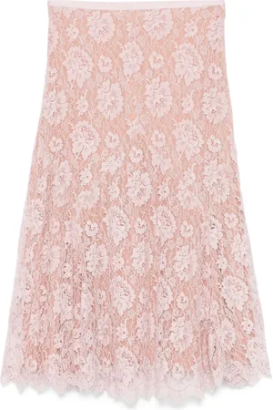Michael Kors Floral-lace midi skirt