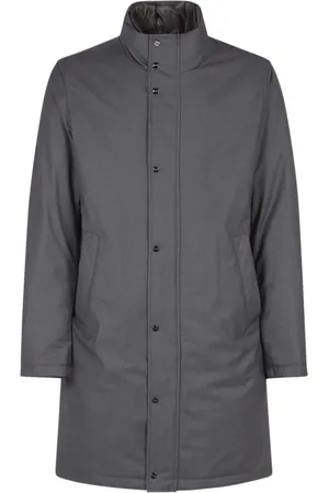 HERNO High-neck single-breasted coat