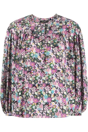 Isabel Marant Floral-print long-sleeve blouse