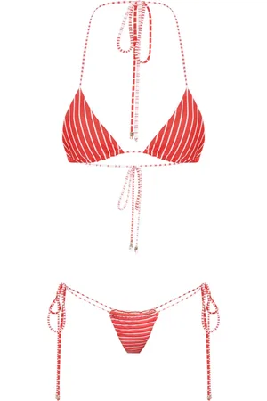 AMIR SLAMA Striped bikini