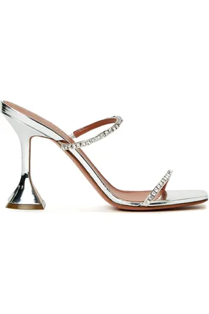 Amina Muaddi Gilda 95mm crystal-embellished mules