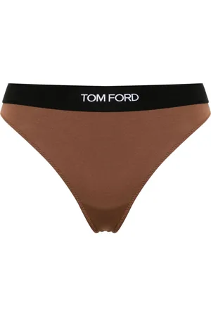 Tom Ford Logo-waistband modal thong