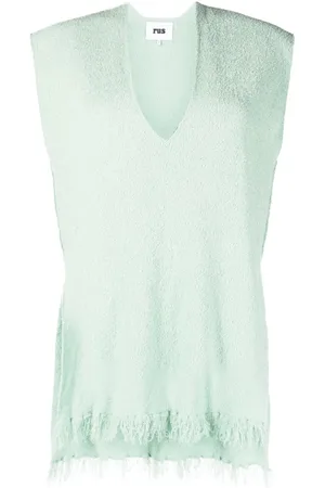 RUS Katsura frayed-hem top
