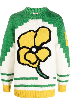 Kenzo Floral-print knit jumper