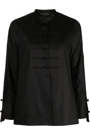 SHIATZY CHEN Knotted-button poplin shirt