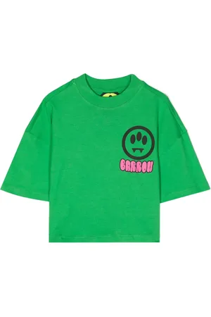 BARROW Logo-print cotton crop top