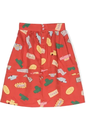 The Animals Observatory Turkey graphic-print skirt