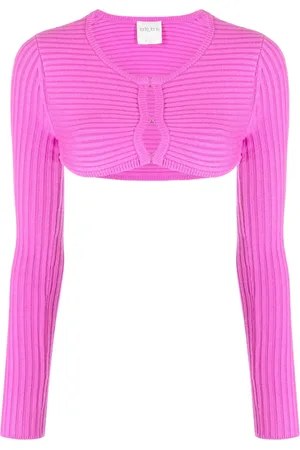 FORTE FORTE Ribbed-knit cropped top