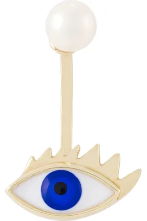 DELFINA DELETTREZ 9kt gold Eye piercing earring