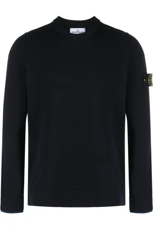 Stone Island Compass-patch crew-neck jumper