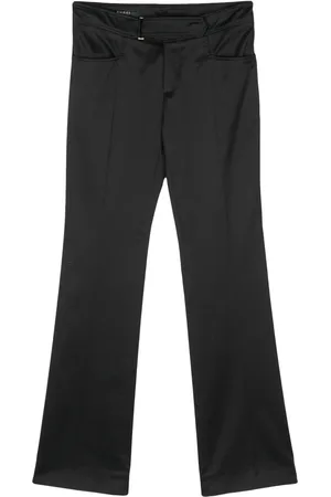 Gucci 2000s buckle-detail trousers