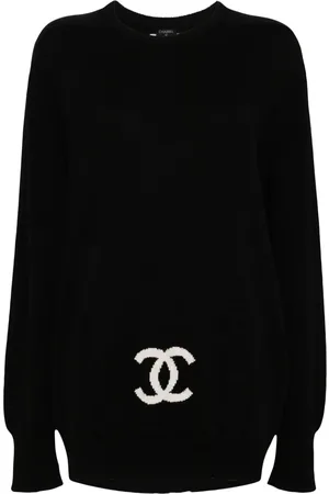 CHANEL 1990-2000s logo sweater