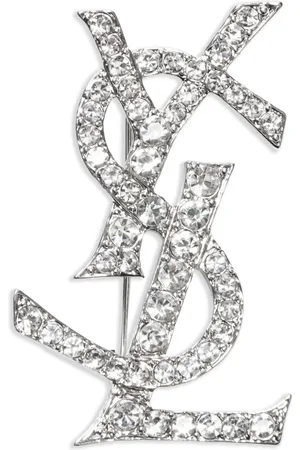 Saint Laurent 2000s Cassandre-logo brooch