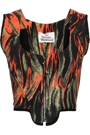 Vivienne Westwood 2002s flame-print corset top