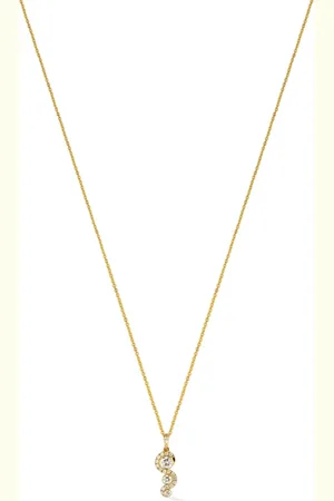 Lark & Berry 18kt Wave diamond necklace