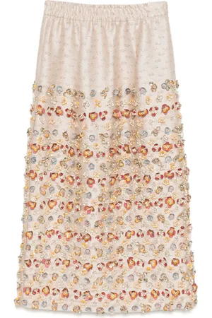 BIYAN Floral embroidery skirt