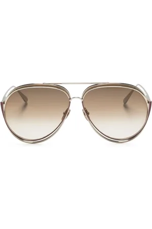 Linda Farrow Francisco pilot-frame sunglasses